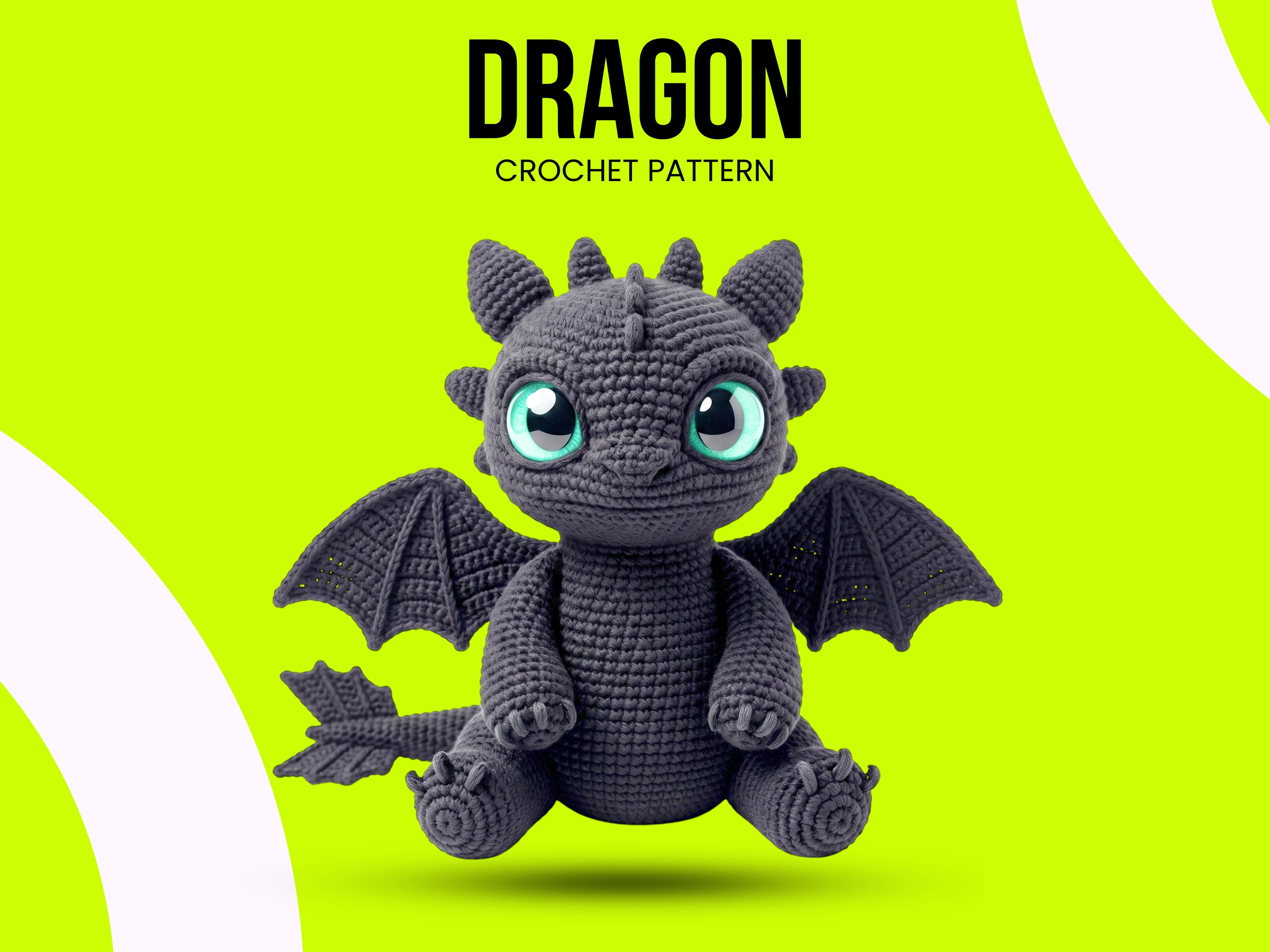 Toothless crochet pattern - Etsy 日本