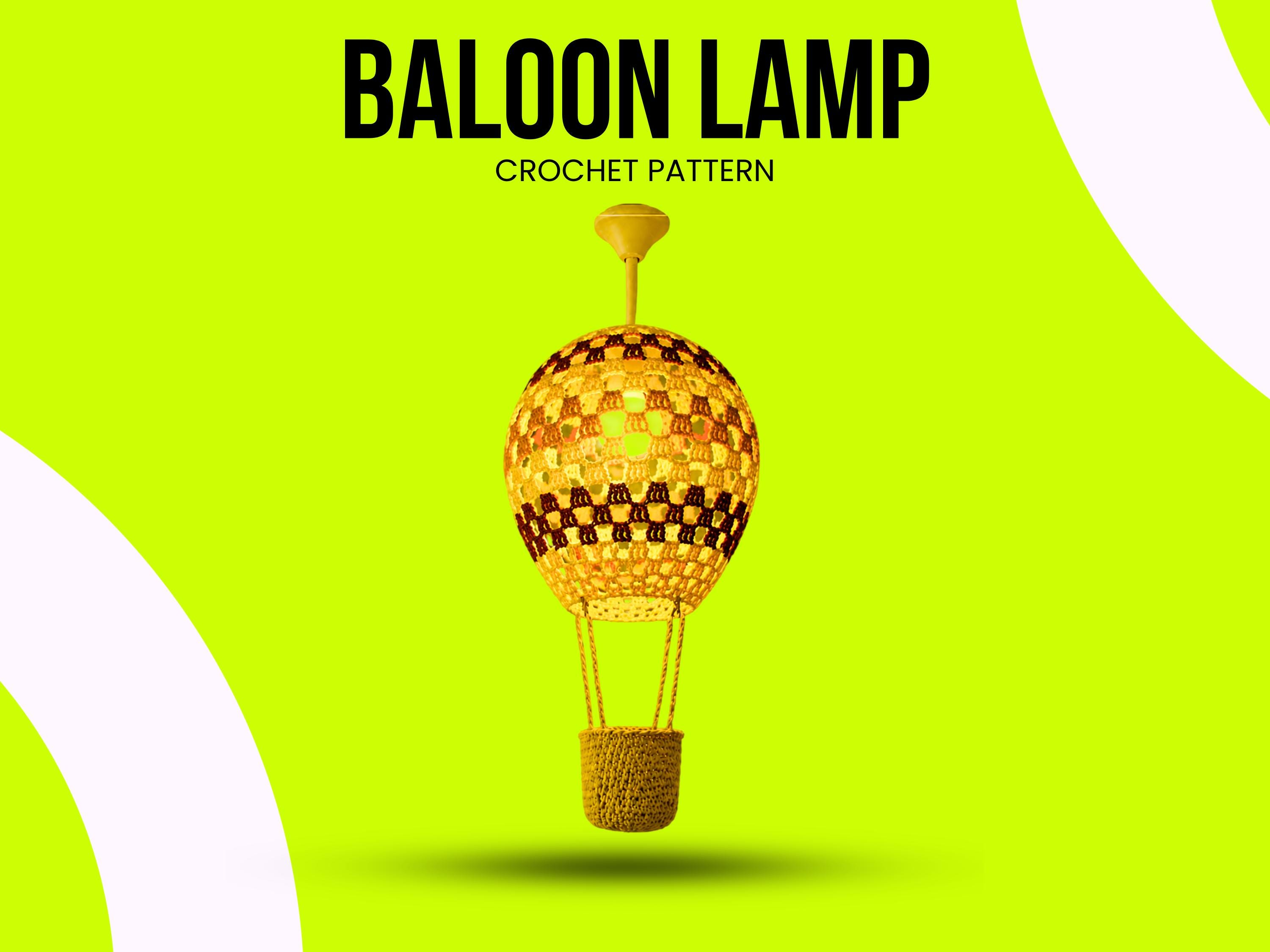 34 Crochet Lamps That Will Look Great in Your Home 21 Hot Air Balloon Lamp Nursery Lighting Tutorial Amigurumi