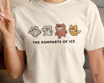 Chibi Fantasy Anime Shirt | Ice Castle Wall - Cute Ramparts Ice Manga Tee | Kawaii Otaku Gift | Anime Aesthetic Clothing