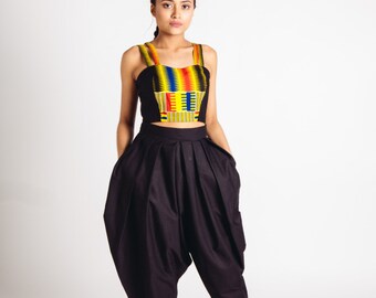 Plain High Waisted Bianca Pants Black