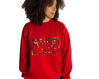 Unisex African Print Hebrew Hindi Sweatshirts