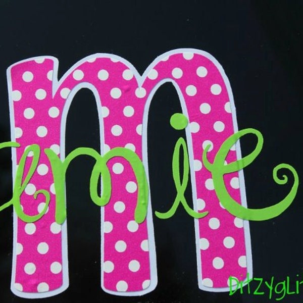 Personalized Car Decal-3.5"- Polka Dot, Zebra, or Cheetah