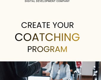 Guida alla creazione di programmi di coaching: eBook passo passo per coach (download digitale)