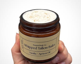 Huidverzorgingsproducten met grasgevoerde talg | Vanille | Opgeklopte talgbalsem