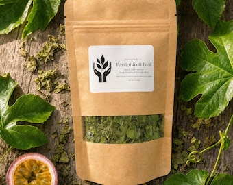 Passionfruit Leaf | Dried & Cut Leaves | Fruit Leaf Tea Ingredient