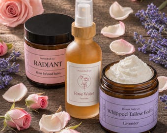 Rose Tallow, Lavender Balm + Facial Mist | Rose & Bloom Ritual Bundle