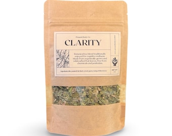 Té de hojas de frutas Clarity / Mezcla para el bienestar y la concentración / Té de hierbas de hojas sueltas