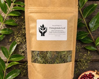 Pomegranate Leaf | Dried & Cut Leaves | Fruit Leaf Tea Ingredient