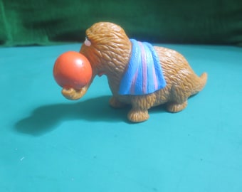 Figura de juguete vintage del Sr. Snuffleupagus de Los Muppets, de la marca Applause.