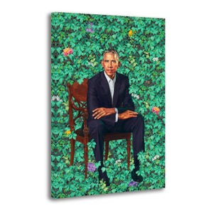 President Obama, 2018, Porträtt av Amerikas 44:e president Vattentät vinylkanvastryck Målning Heminredning Väggkonst Dekorativ affisch