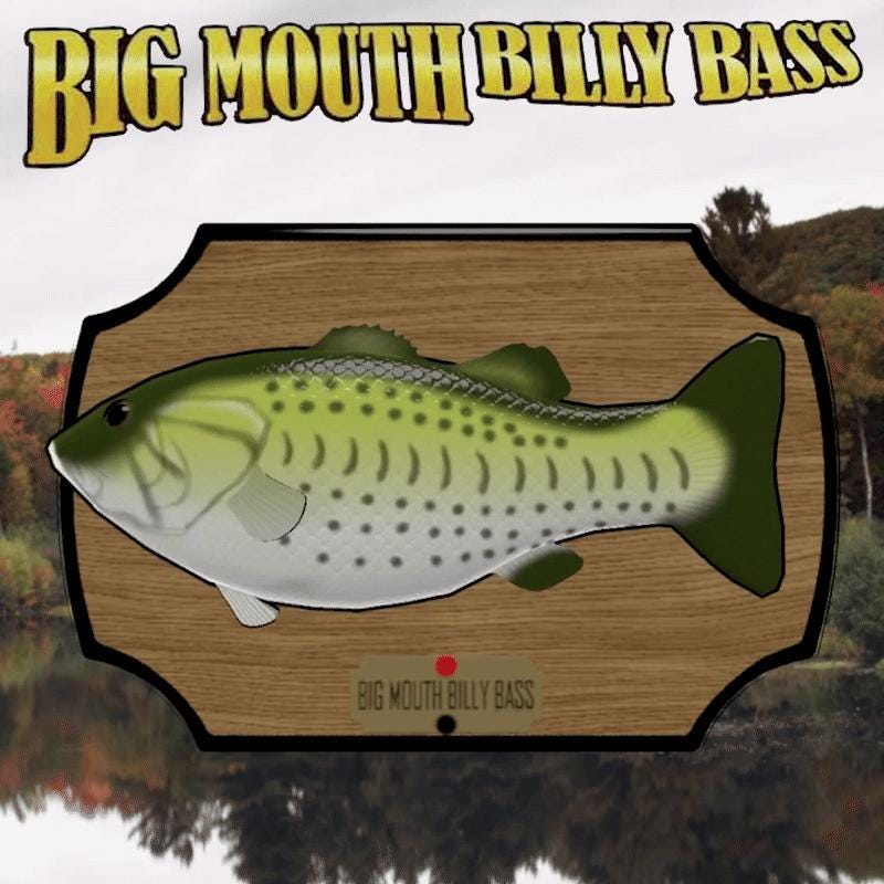 Big Mouth Billy Bass Singing Fish - Etsy Canada