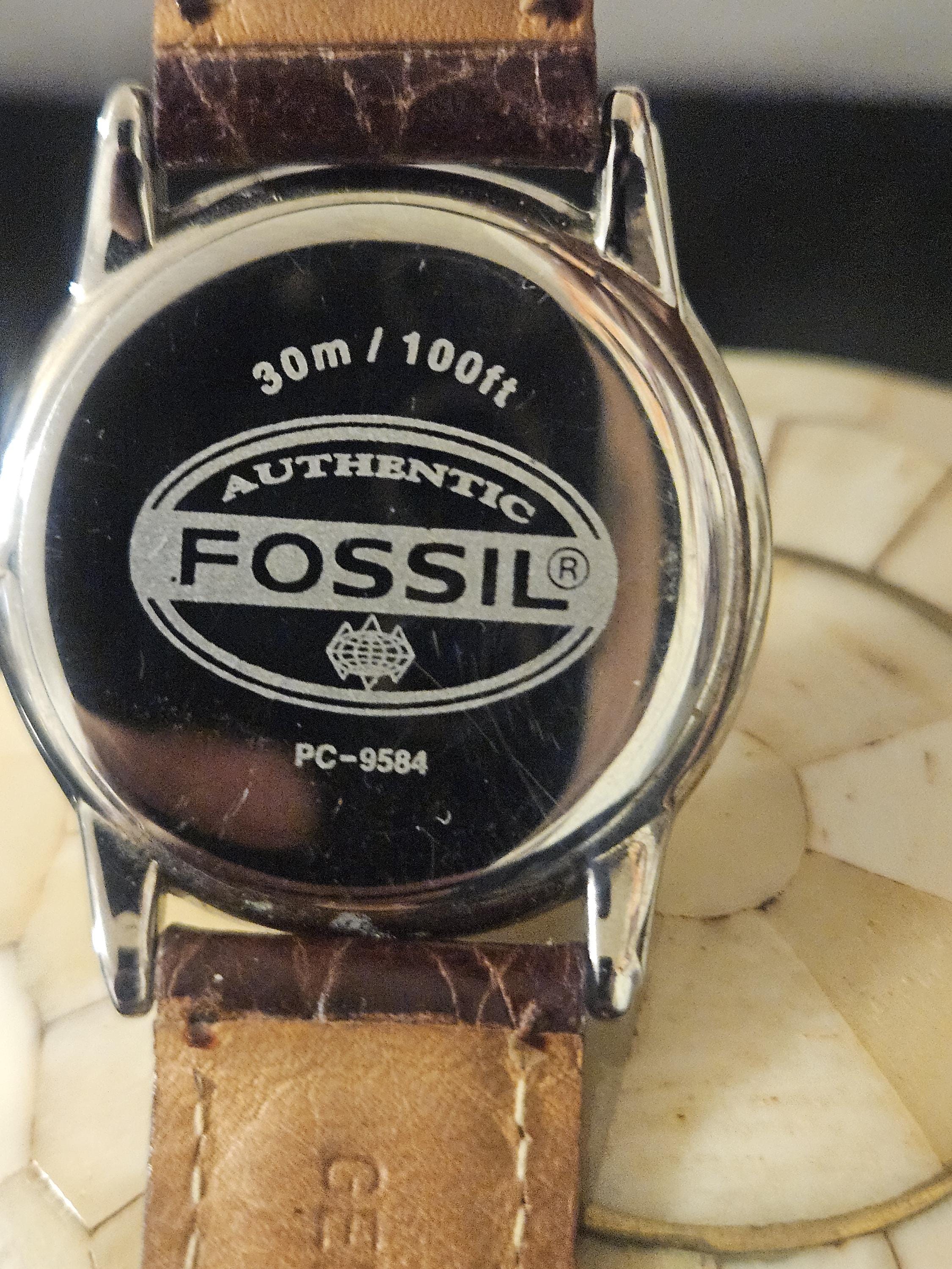 FOSSIL CRYSTAL PRISM WATCH Fossil PC-7306 Prism Crystal Mosaic Dial Gold Tone Quartz  main image 4