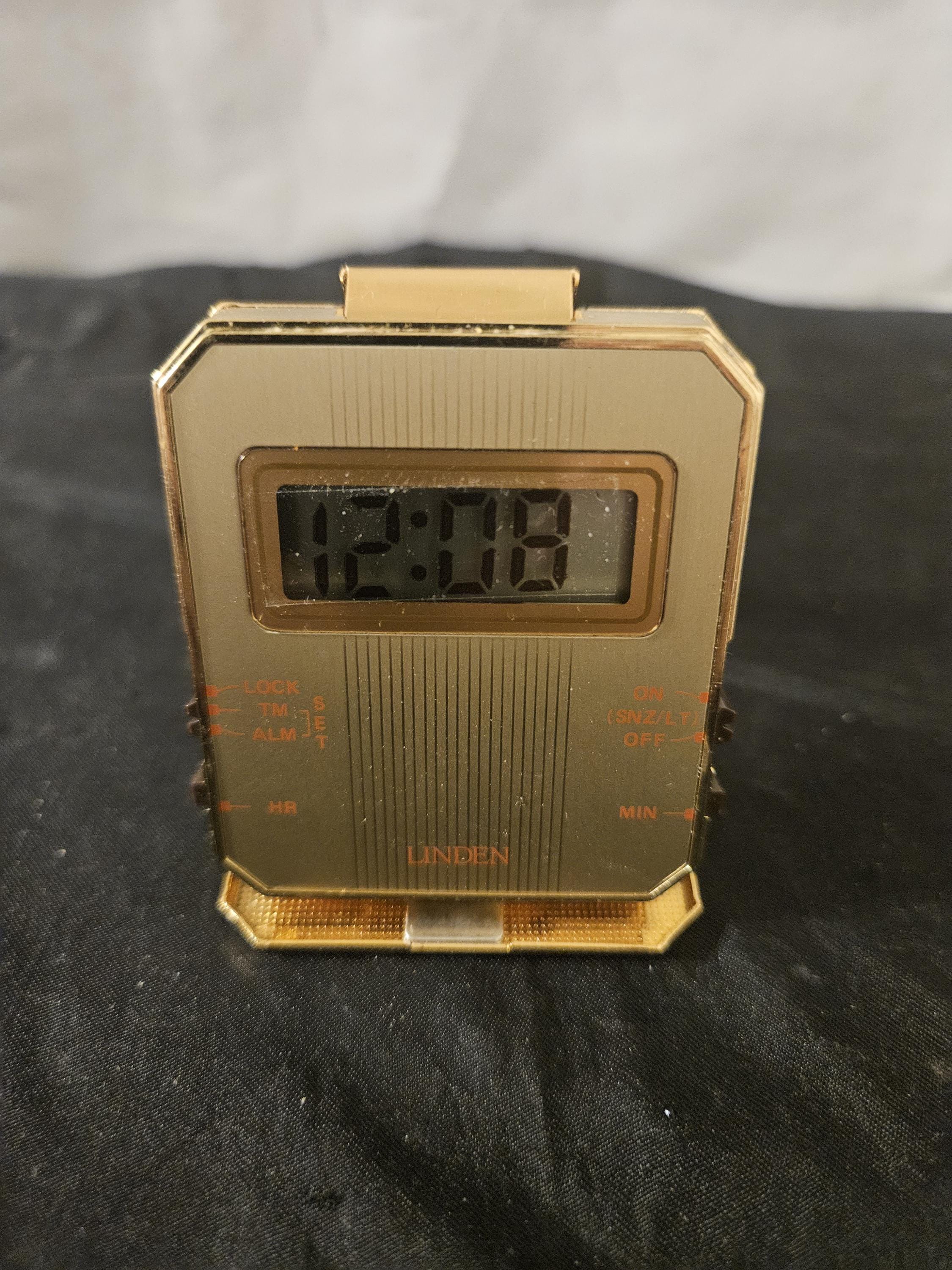 Vintage Linden Travel Alarm Clock - Etsy