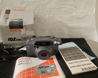 Pentax IQZoom 160 35mm Point & Shoot Film Camera - WORKING !!