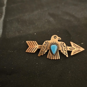Antique Thunderbird Pin - Etsy