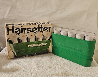 Vtg Montgomery Ward Traveling Compact Hairsetter Rollers New Open Box Denmark FS t18