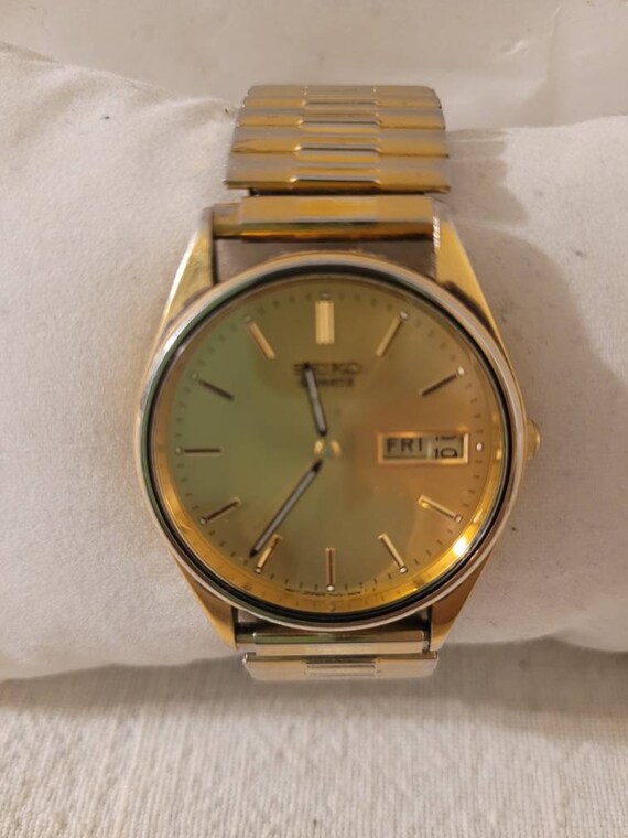 Vtg Seiko 7n43-7a59 Mens Day Date Two Tone Gold Silver Watch - Etsy Ireland