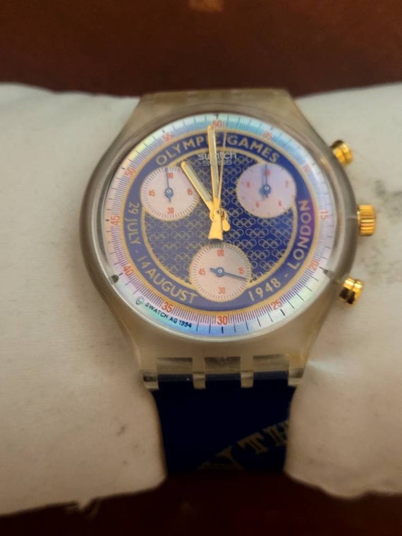1996 Atlanta Olympic Games Chronograph Swatch Swi… - image 1