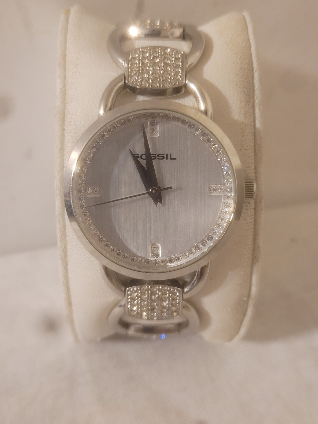 Fossil F2 Watch: Silver Tone Pave Crystal Bezel, 7 display picture 3
