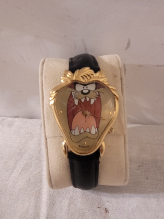 Vintage Armitron Tasmanian Devil Watch Unisex Gold
