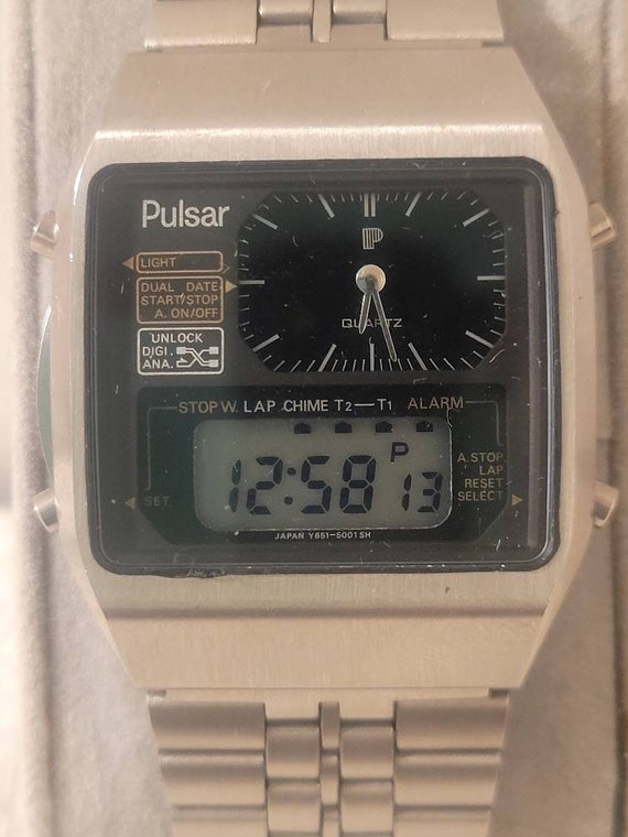 Pulsar (Seiko) Y651-5030 Analogue & Digital Alarm… - image 1