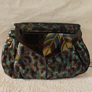 Patricia Smith Designer For JE Desiree Purple Suede Belt Gold Accents 80s 90s Patricia Smith Bags - Etsy main image 4