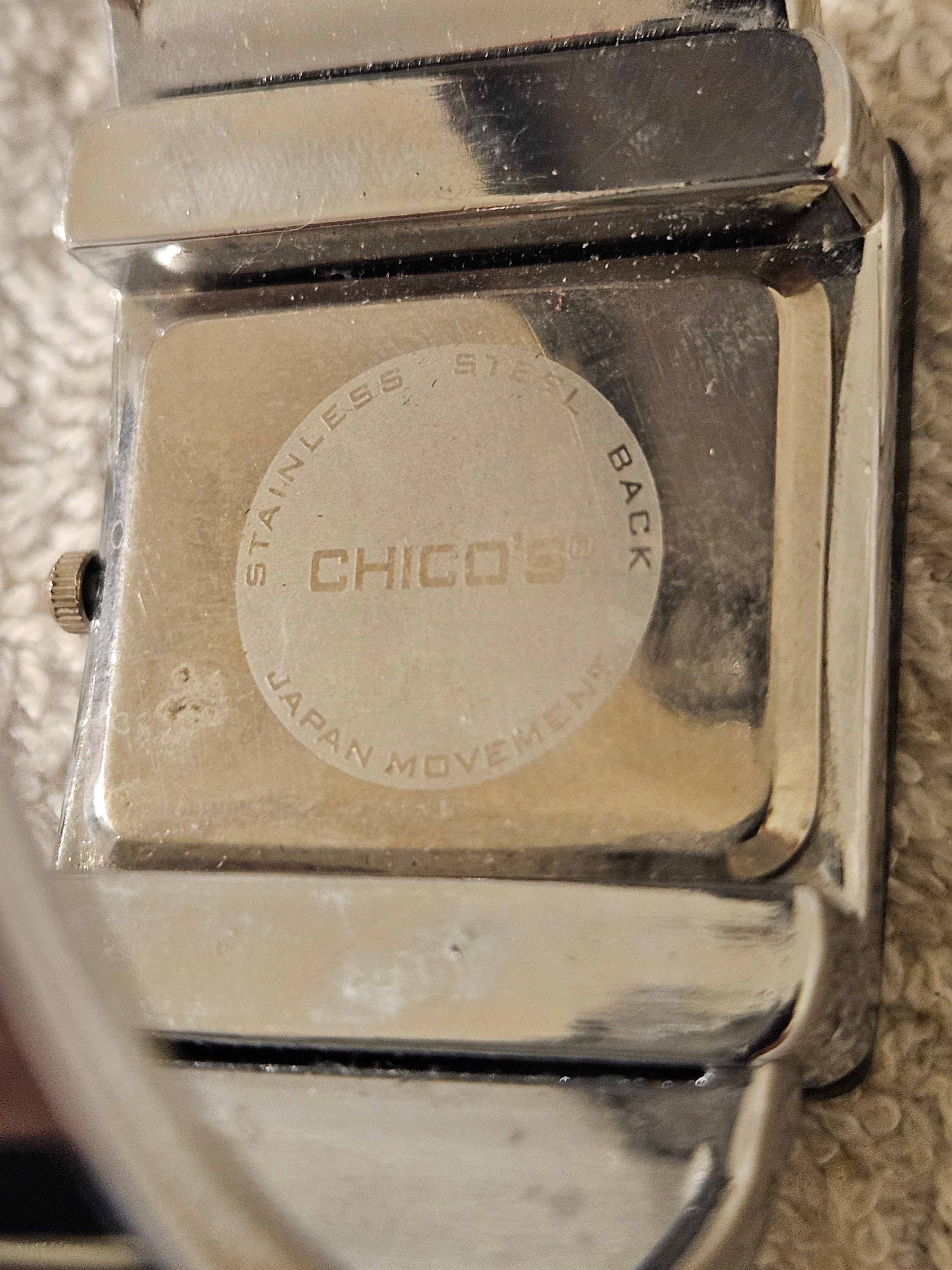 CHICO’S Silver Tone Mother Of Pearl Watch Cuff Bracelet Chicos Women main image 2