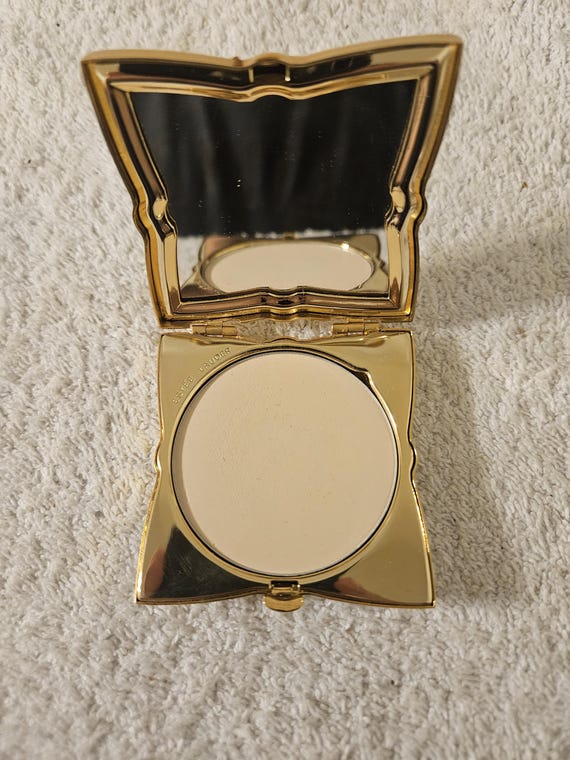 Estee Lauder Solid Perfume Powder Compact "Precio… - image 2