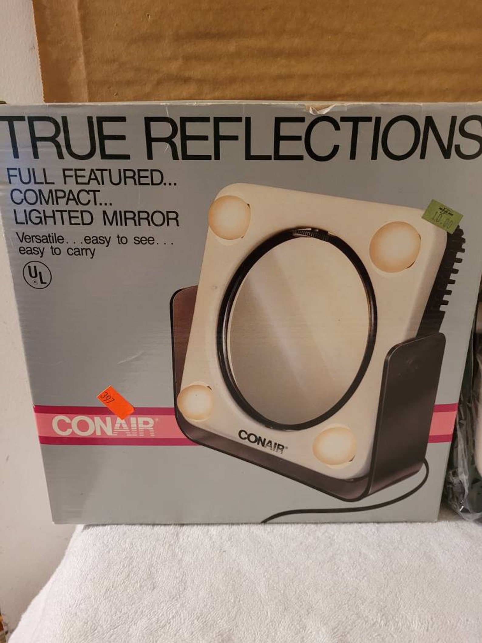 Vtg 1985 Conair Vanity Mirror True Reflections OR2 Lights Etsy