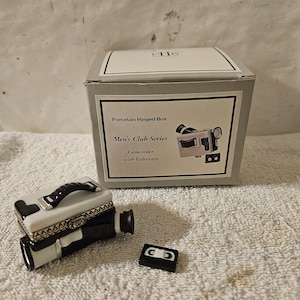 Camcorder Video Camera PHB Porcelain Hinged Box by Midwest of Cannon Falls