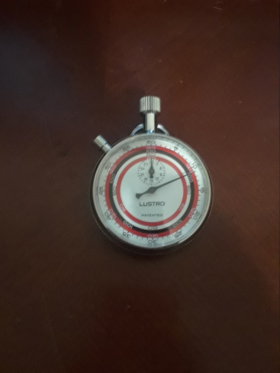 Vintage swiss lustro stopwatch stop watch
