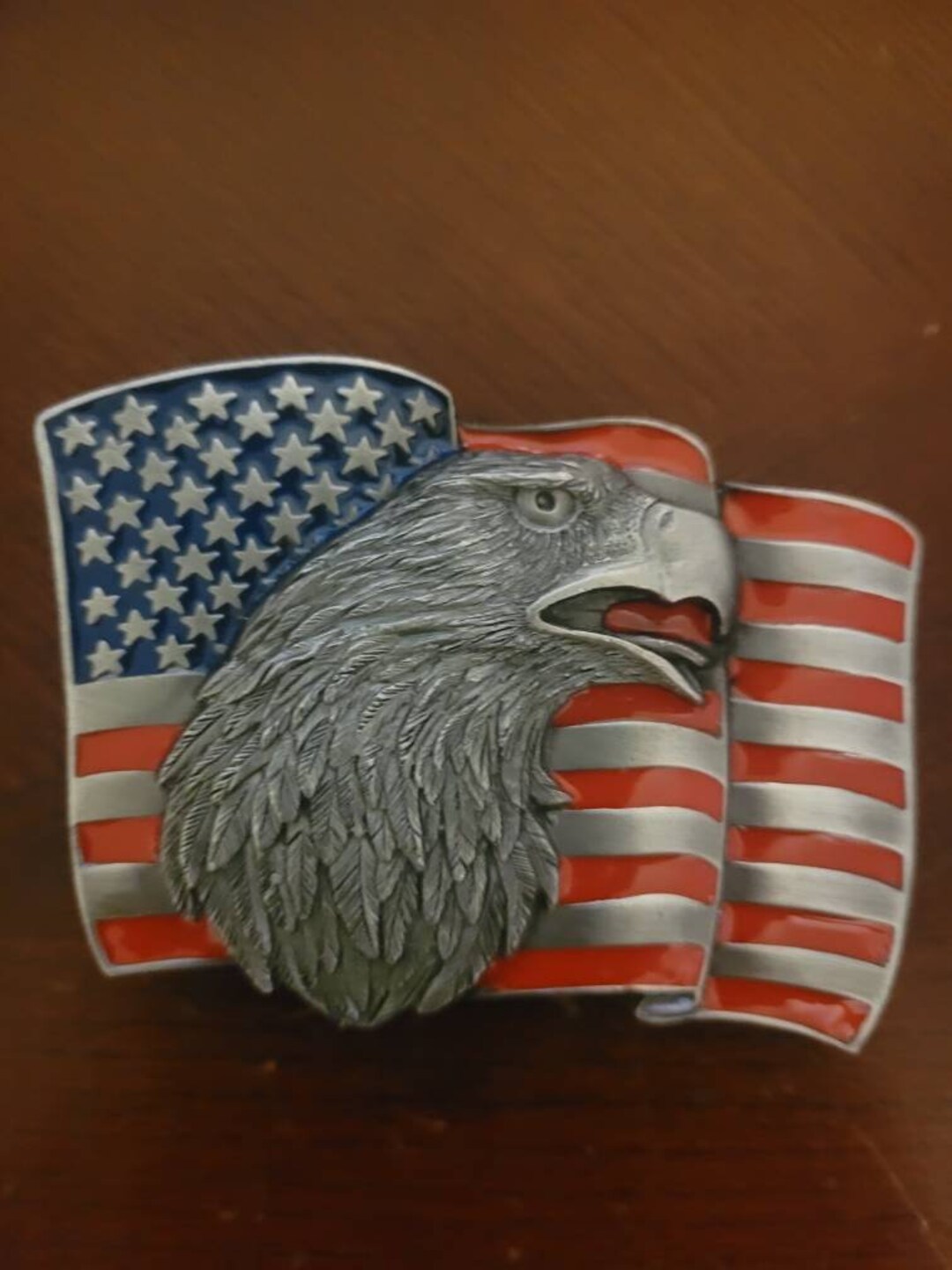 RARE 1986 Siskiyou Belt Buckle Eagle & The Hawk John Denver