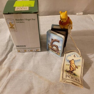Disney Midwest of Cannon Falls PHB Mini Winnie the Pooh trinket box picture frame birthday 6 six t13