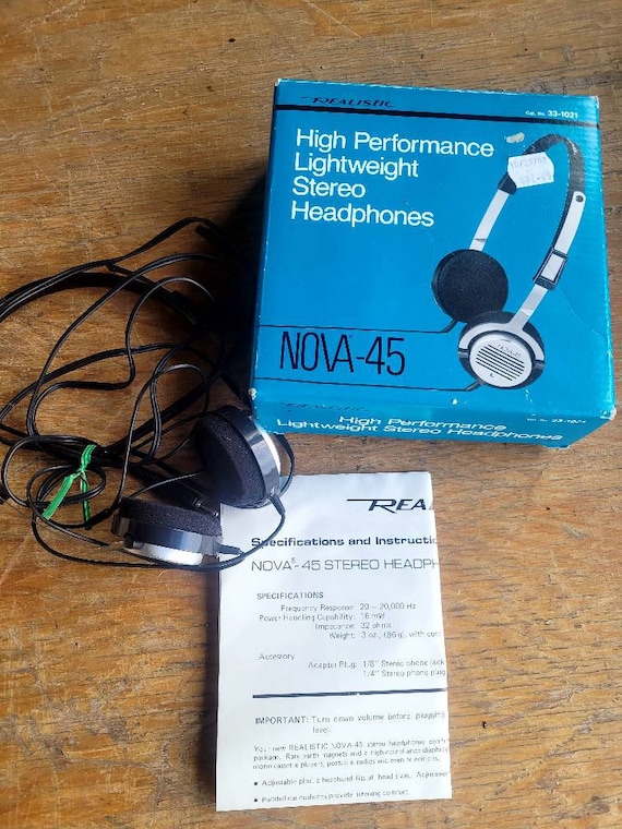 Buy Vtg Realistic Nova 45 Eadphones STRANGER THINGS Season 4 With 