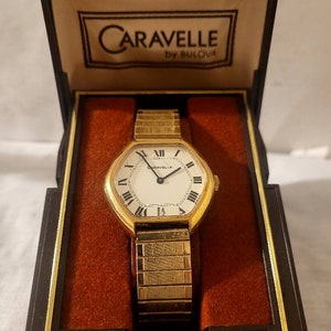 Vintage Caravelle Bulova Lady Gold Tone  Swiss Hand-Wind Mechanical Watch