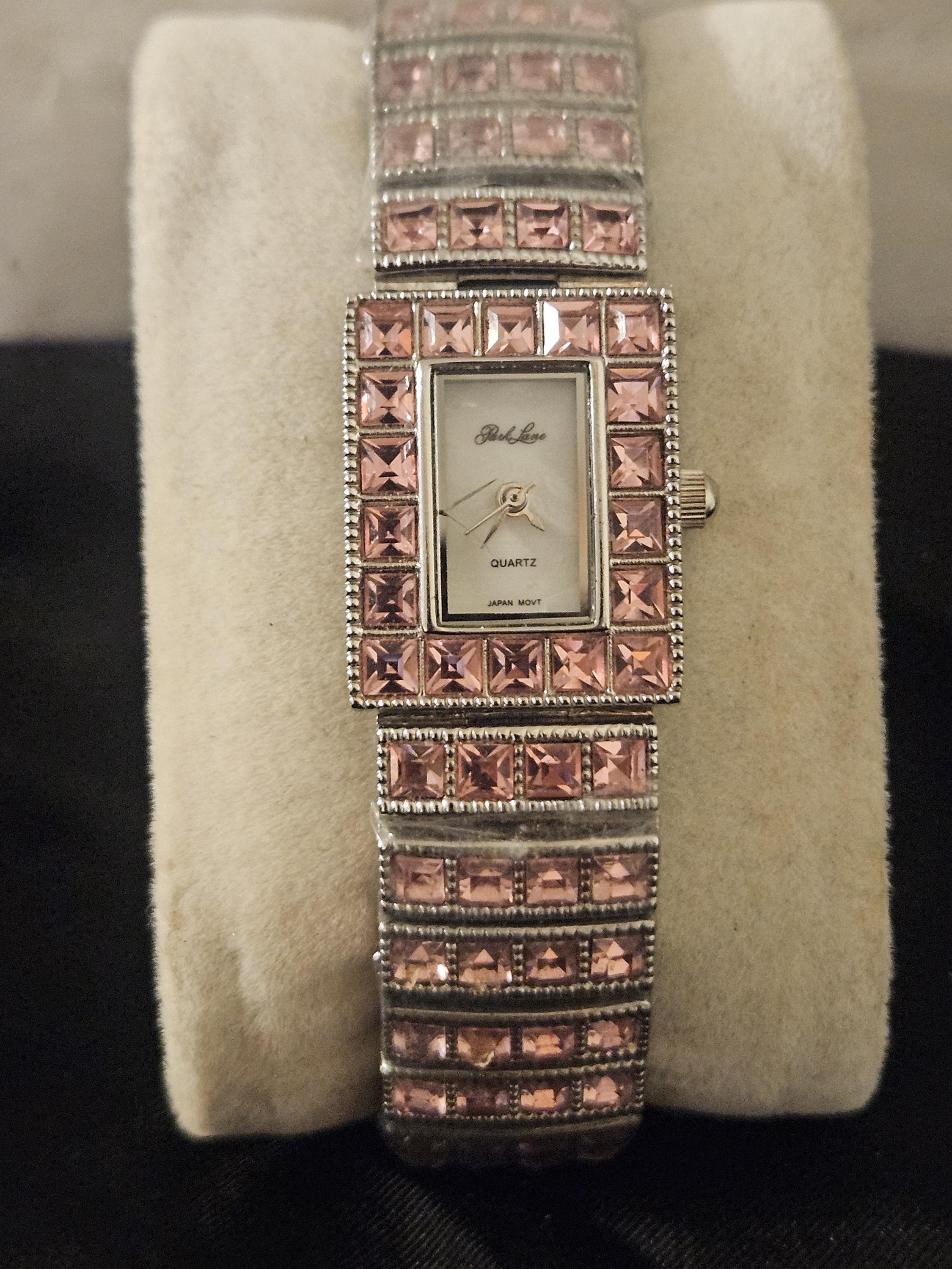 ?park lane Watch. New. PARK LANE Silver-Tone Rhinestone Blinging Clamp Watch * Free  main image 3