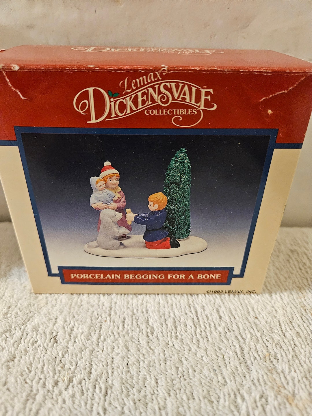 Christmas Village Dog 