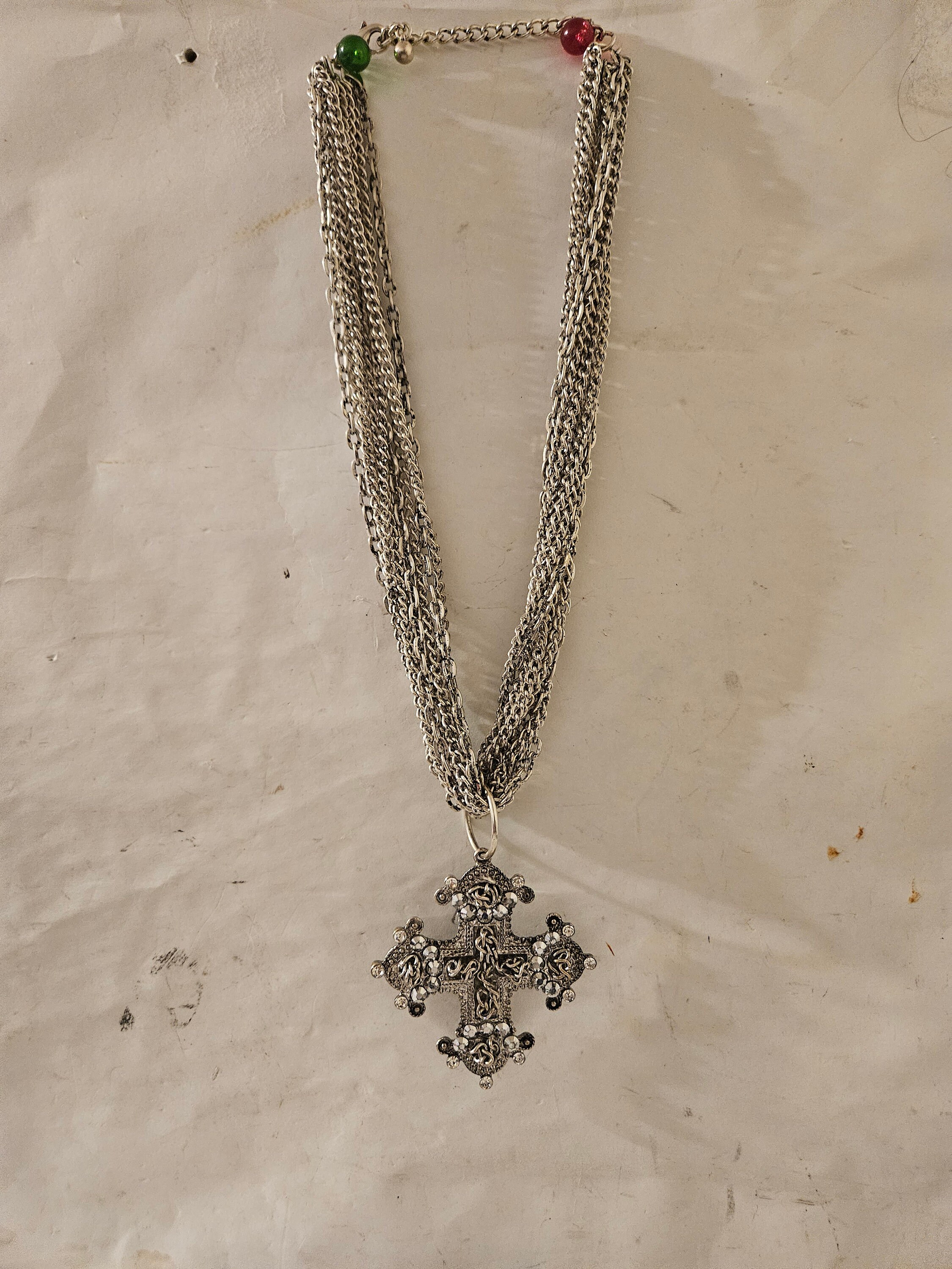 Pearl Mix Malti Chain Necklace （Silver） Pearl Mix Malti Chain Necklace （Silver） Chanel Pearl Multi