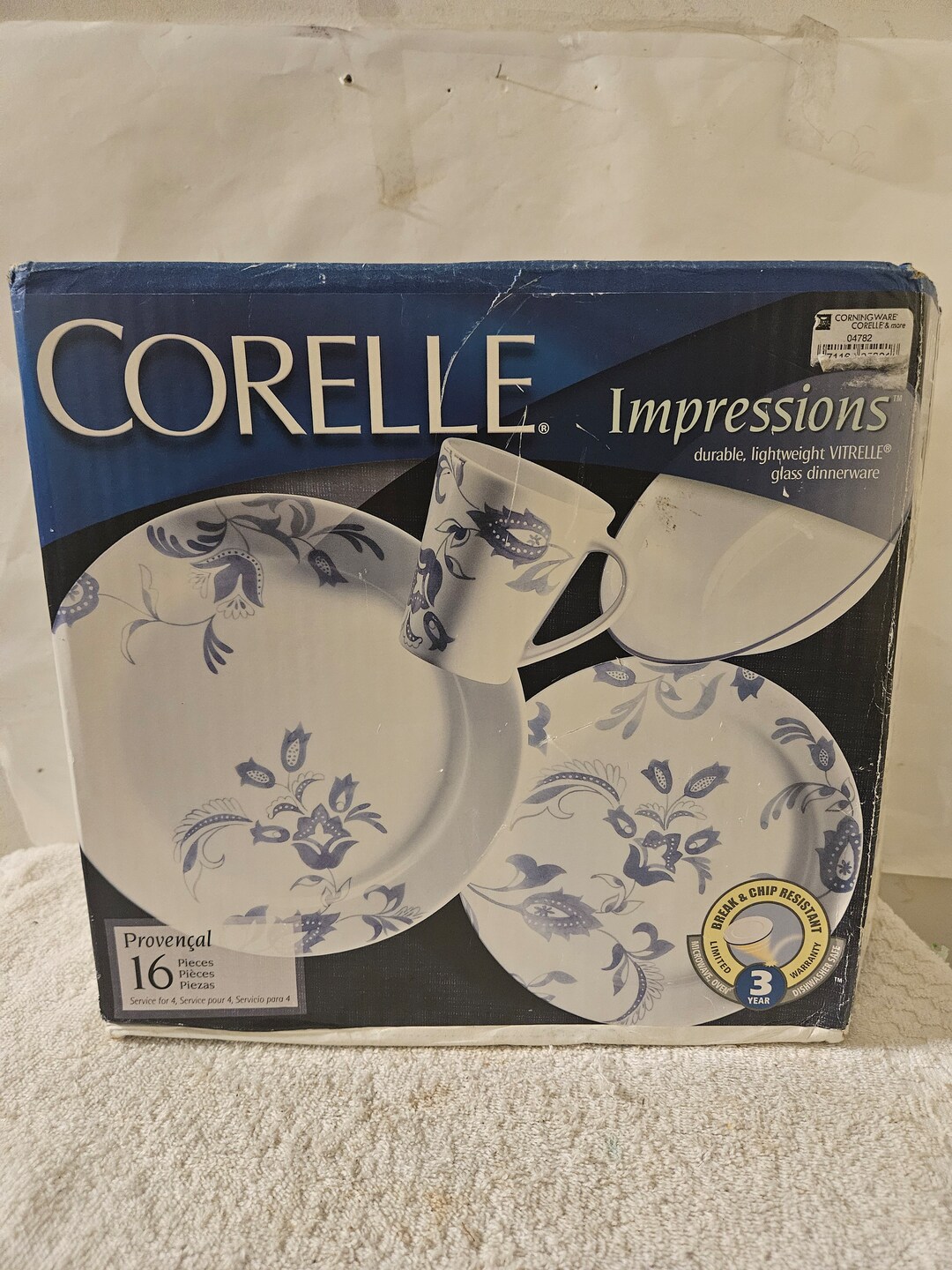 Corelle Box Corelle Impressions Provencalcorelle Vitrelle Provencal 16 Pc SET New ...