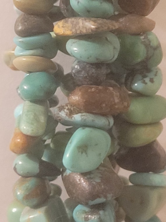 ROCKI GORMAN 6 Strand Turquoise Southwestern Neck… - image 4