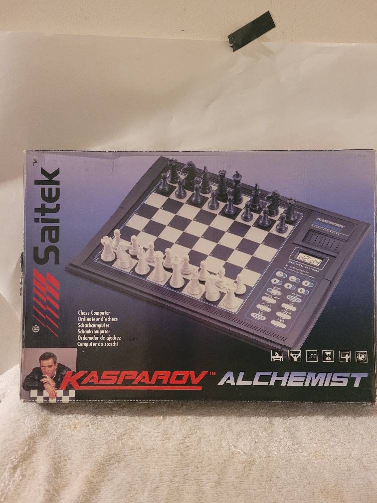 VINTAGE KASPAROV ALCHEMIST CHESS COMPUTER ~ ELECTRONIC CHESS SET ~ COMPLETE