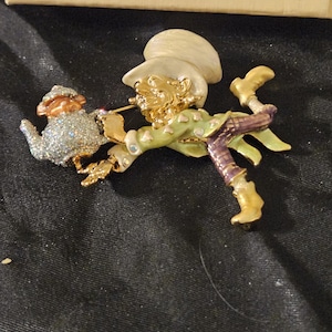 Kirks Folly Mad Hatter Brooch - RARE - Vintage - New In Box