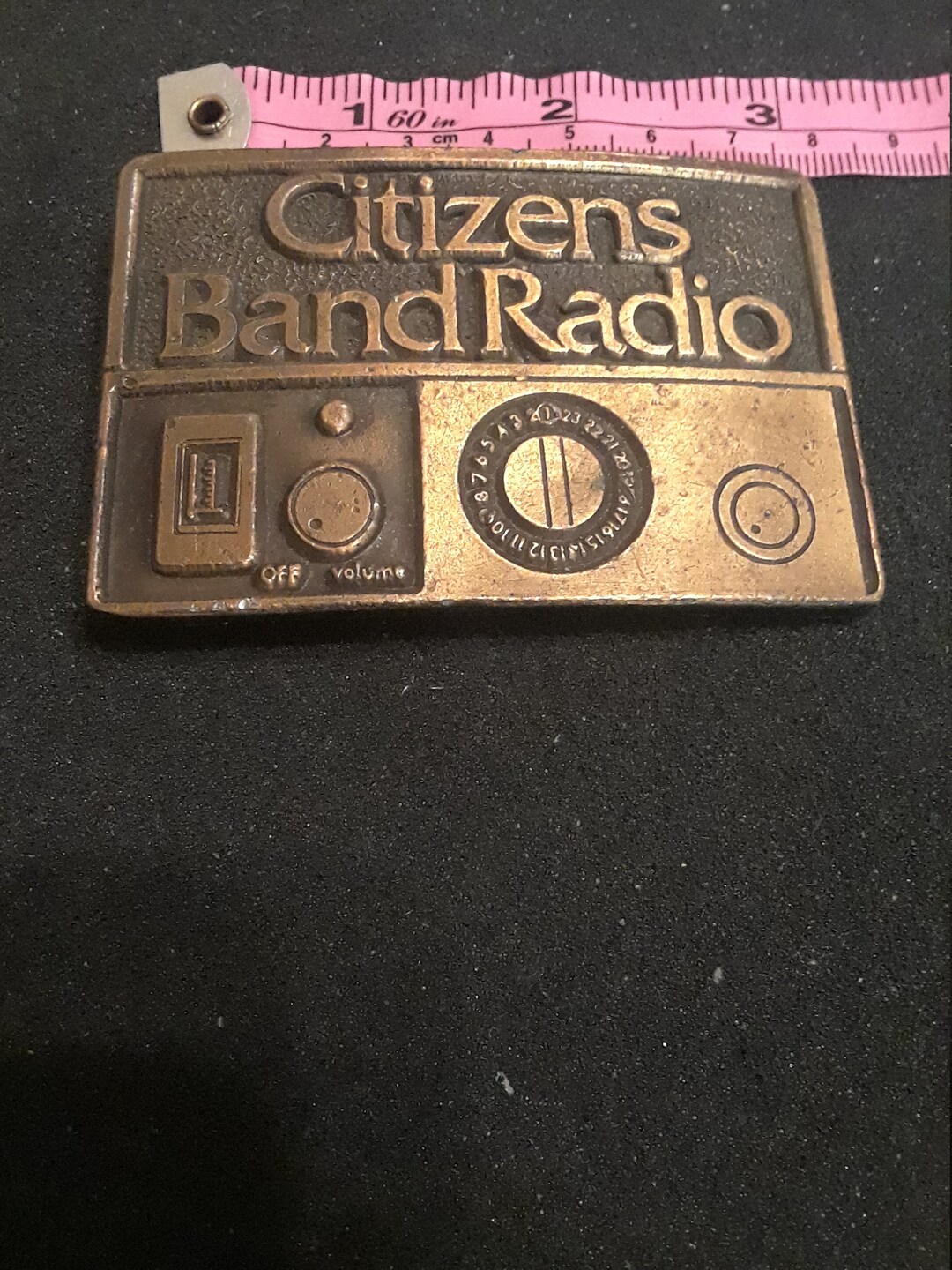 Brass Citizen Band Radio Belt Buckle Etsy