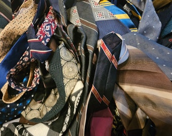 Lot 50 Neckties Mix Craft Quilting Cutter Abstract Stripe Deco More Tie Lots
