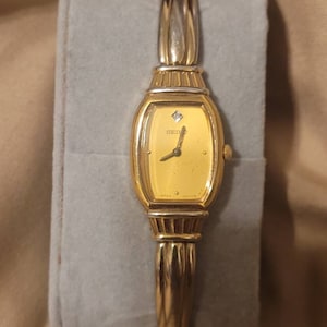 Seiko Women&#39;s 1n00-0pa Gold Tone Diamond watch