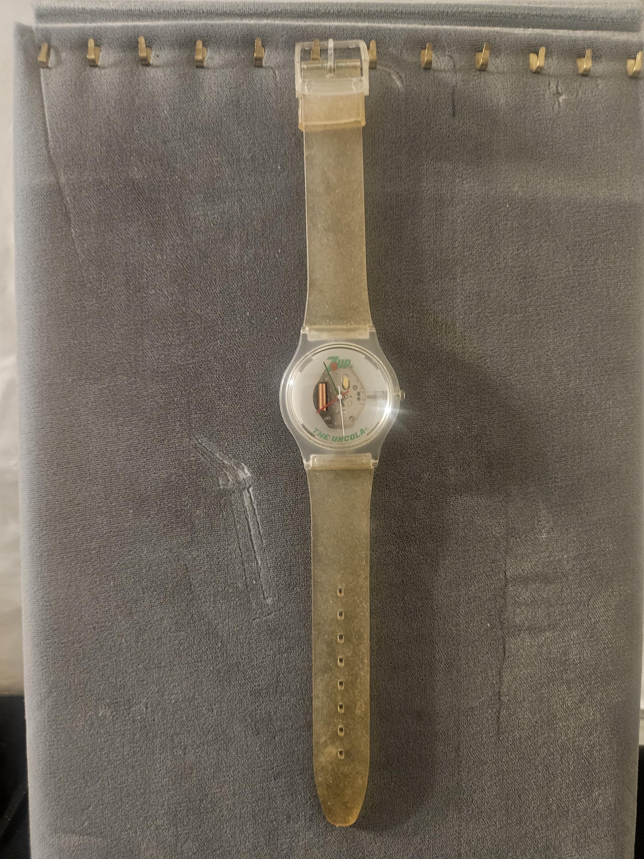 Vintage 1980s Diet 7-Up White Manual Wind-Up Unisex Wrist Watch Novelty Watch A Quick Note To Our Readers: Travel Clock Edition - Hodinkee main image 4