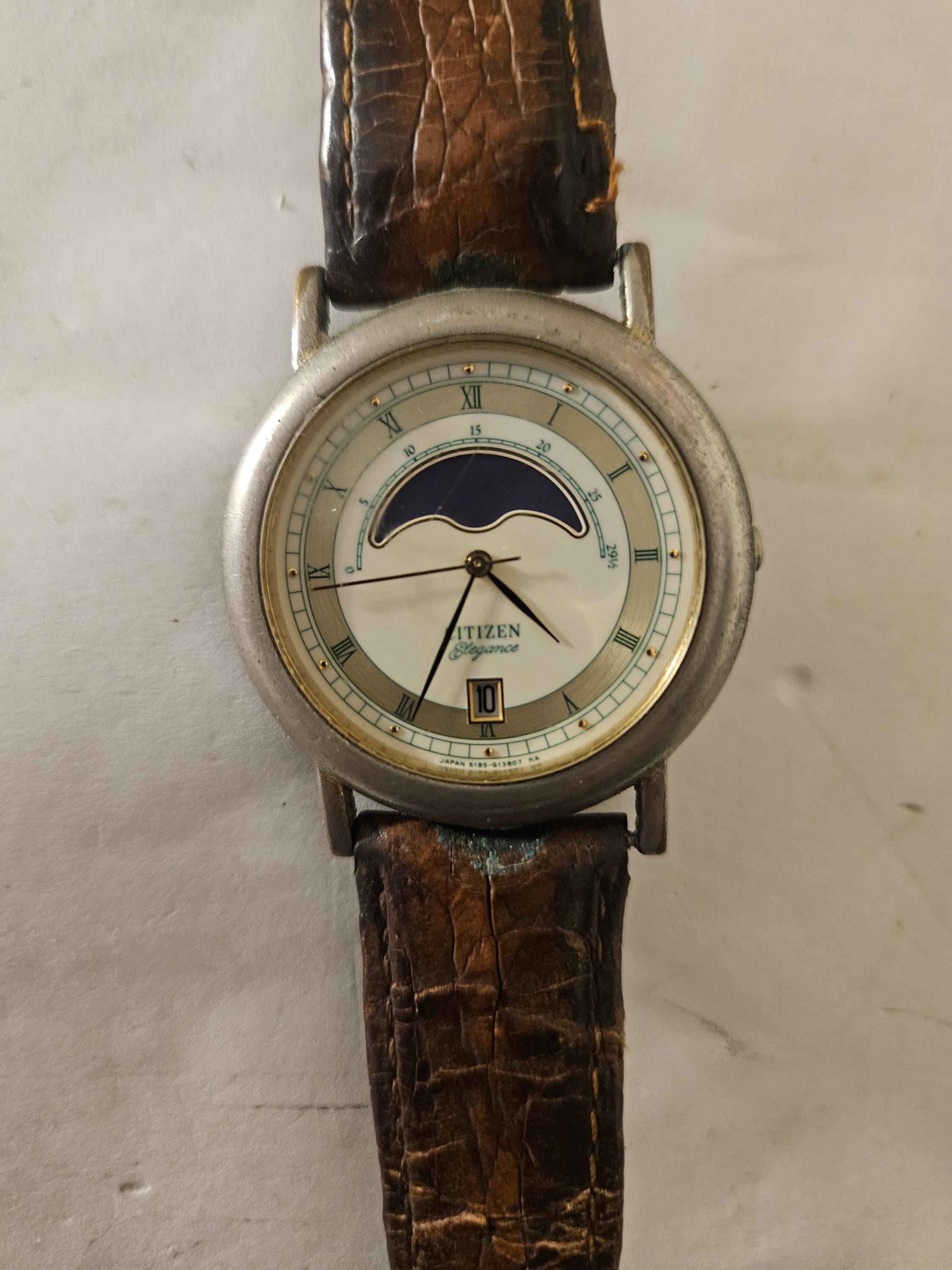 Citizen Elegance 6185-Y55345 Men's Moon Phase Watch 36MM - Etsy