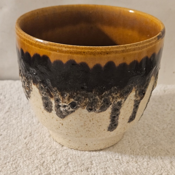 Vintage Bay Keramik West German Pottery Fat Lava Planter Vase t15