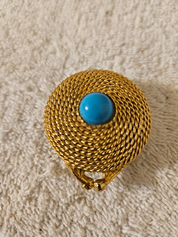 Vintage Estee Lauder Solid Perfume Gold Rope Compact  display picture 3