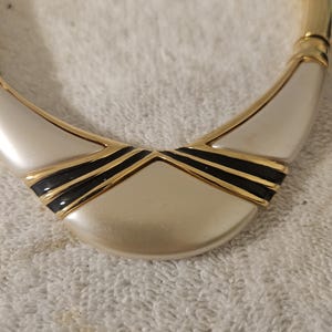 Vintage Napier Gold Plated Necklace, Napier Chunky Choker, 80s Napier Necklace, Napier Jewelry, Napier Book Piece